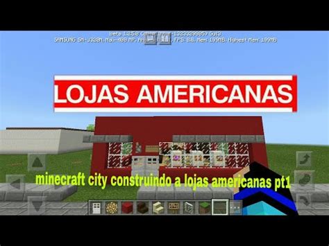 Minecraft City Construindo A Lojas Americanas Parte Youtube