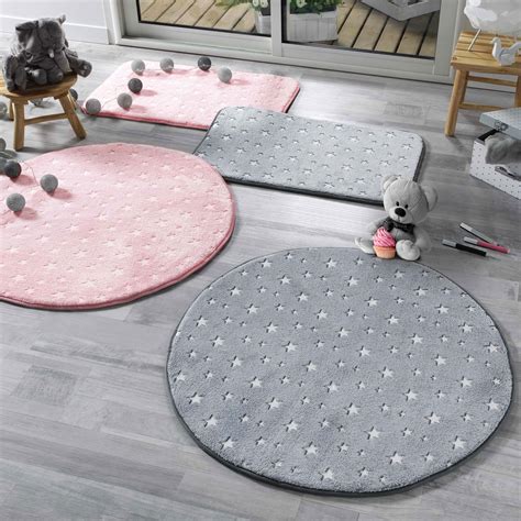 Alfombra Fosforescente Redonda Cm Fluo Night Gris Textiles Para