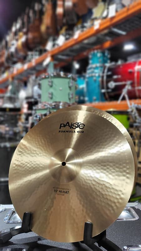 Paiste 15 Formula 602 Modern Essentials Hi Hat Cymbals Reverb