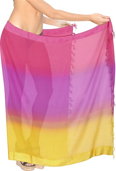 Happy Bay Chiffon Summer Wrap Cover Up Bikini Wraps Beach Sarong Wrap Sheer Skirts For Women One