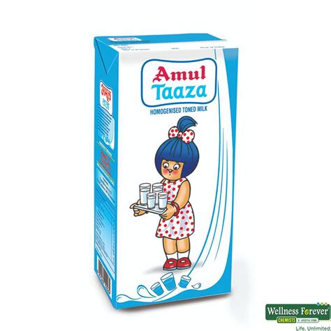 buy amul taaza homogenised toned milk tetra pack