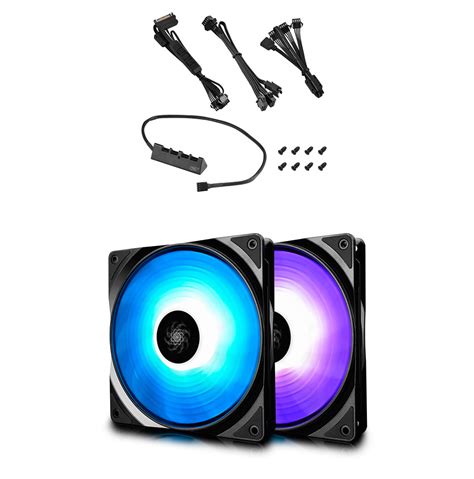 Buy Deepcool RF-140 RGB Fan 140mm 2 Pack [DP-FRGB-RF140-2C] | PC Case ...