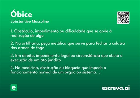 O Que Significa Obice