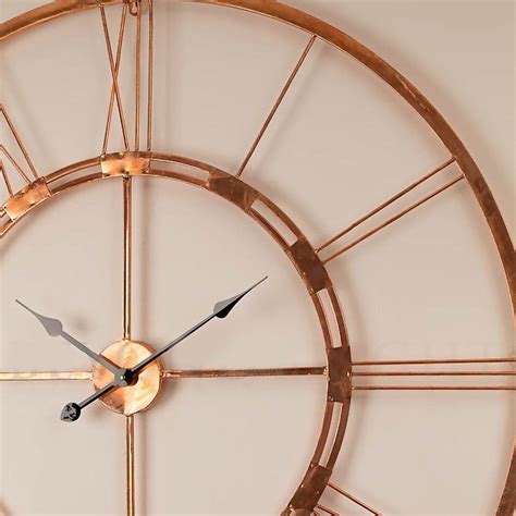 Craftter 100 Copper Made Handmade Large Wall Clock Home Decor Hanging