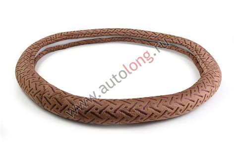 Оплетка на руль 46-48см (1958) Коричневая Ткань купить по низким ценам ...