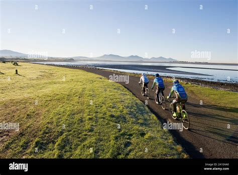 Cycling Around The Roads Of Gwynedd North Wales Stock Photo Alamy