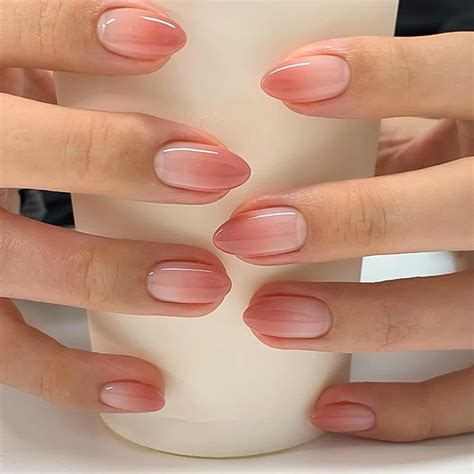 Amazon RikView Almond Press On Nails Medium Acrylic Nails Nude