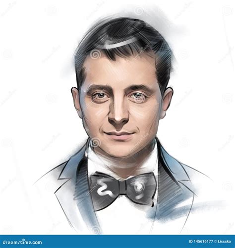 Zelensky Caricature Illustration Cartoon Vector