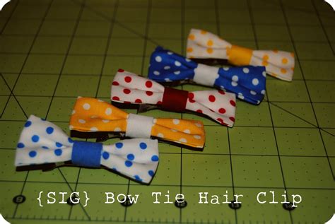 SIGnature Creations: Bow Tie Hair Clip Tutorial