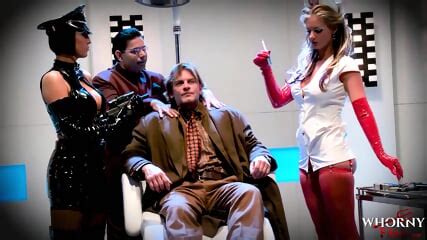 WHORNYFILMS Kinky Porn Parody Orgy With Super Hot Babes In Latex Phoenix Marie