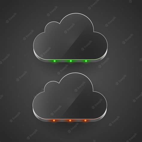 Premium Vector Cloud Technology Computing Concept Led Cloud Vector