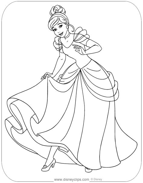 Disney's Cinderella Coloring Pages (Free PDF Printables) | Disneyclips.com