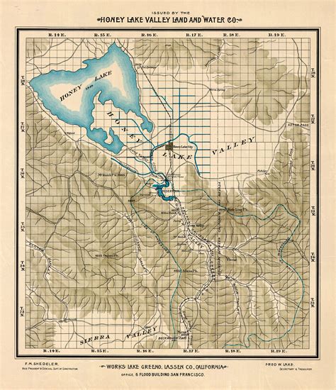 (CA. - Honey Lake area) (Honey Lake Valley Land And Water Co.) – The