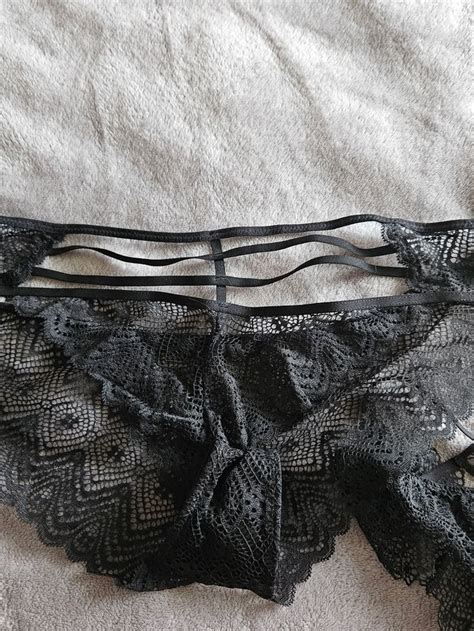 Lot Shortys Tangas En Dentelle Noire Undiz Beebs