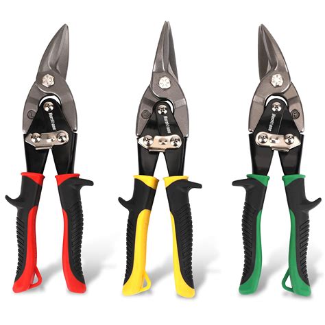 Hurricane 3 Pc Aviation Tin Snips Set Metal Cutter Shear For Cut Sheet Metal