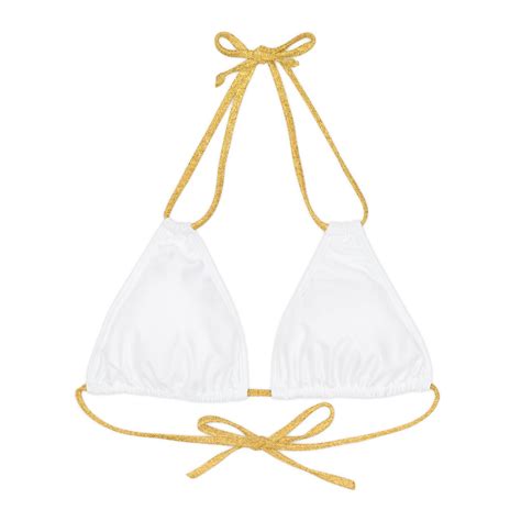 Classic White Bikini Tops Mix And Match Swimwear Minimalist White