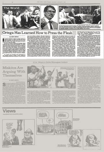 THE WORLD; Ortega Has Learned How to Press the Flesh - The New York Times