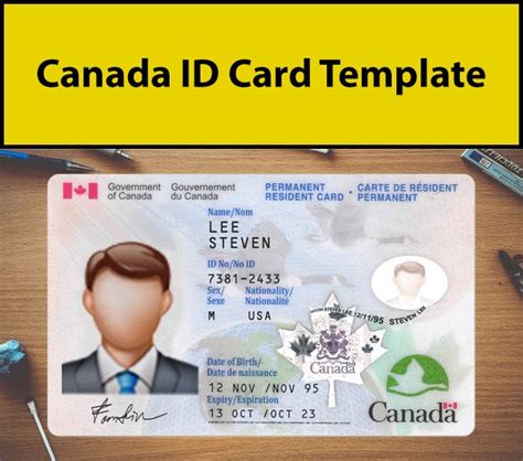 Canadian Id Template