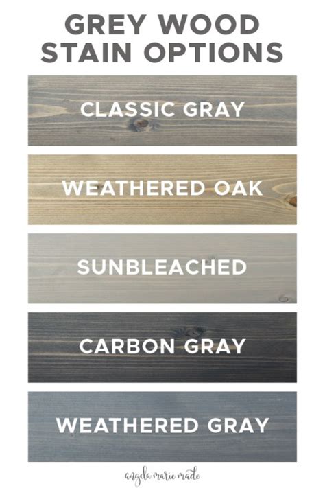 5 Grey Wood Stain Options - Angela Marie Made