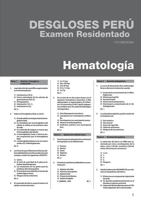 HEMATOLOGÍA uDocz