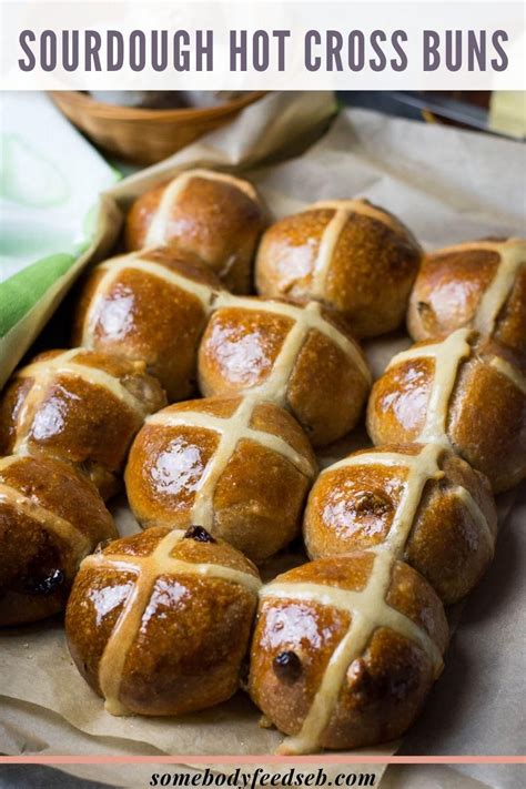 Sourdough Hot Cross Buns Step By Step Recipe Somebody Feed Seb