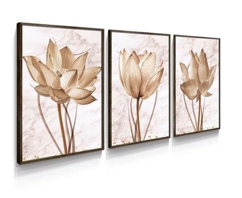 Quadro Decorativo Ramo Terracota Bege Nude Sala Quarto Hall