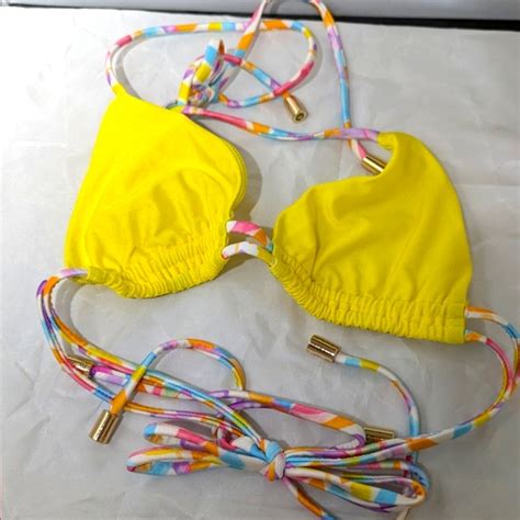 Hello Molly Swim Hello Molly Make A Splash Swim Piece Bikini Yellow Xs New Poshmark