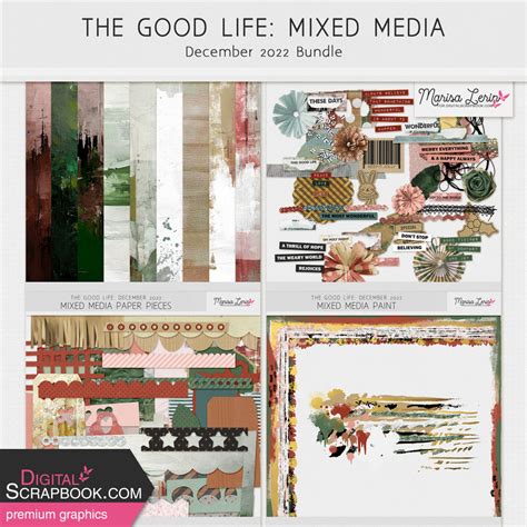 The Good Life December Mixed Media Bundle By Marisa Lerin