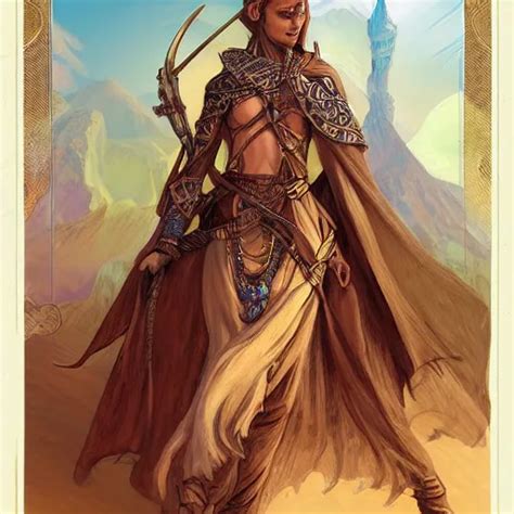 Emeth The Elven Desert Bandit Arabian Style Epic Stable Diffusion