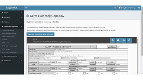 Easyripok Karta Ewidencji Odpadow Youtube