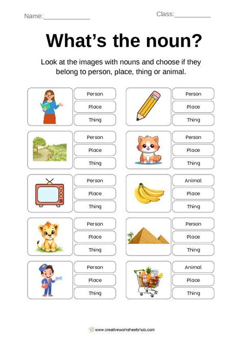 grade   noun worksheets