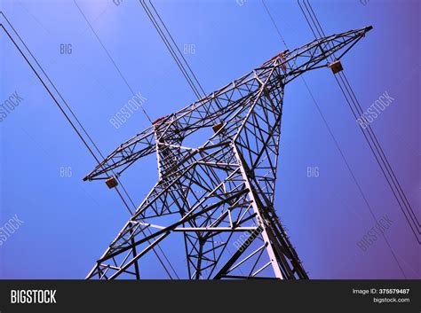 Power Line Metal Pylon Image Photo Free Trial Bigstock