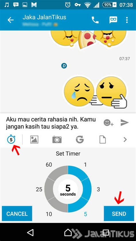 Cara Mengirim Pesan Rahasia Di BBM For Android JalanTikus