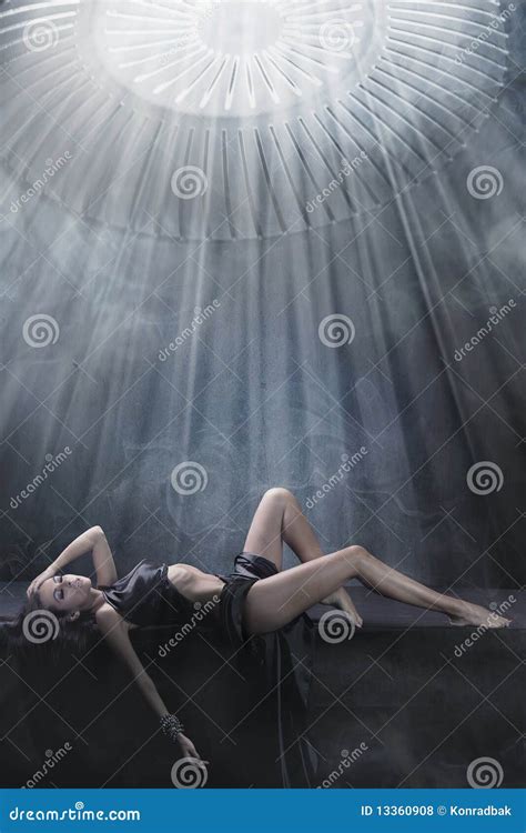 Attractive Brunette Stock Photo Image Of Naked Grunge