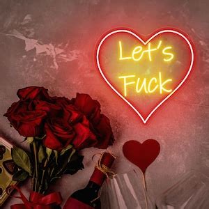 Let S Fuck Neon Sign Romantic Neon Sign Bedroom Custom Couple Sign Night Light Bedroom Bar Party