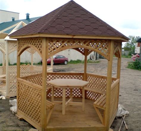 Готовые сборные и разборные беседки для дачи, фото беседок