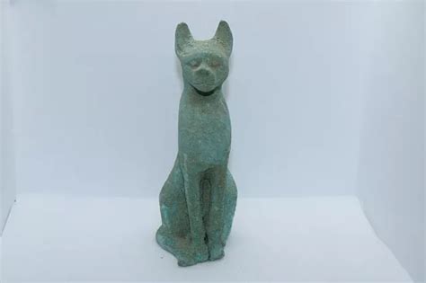 Seltene Alte Gyptische Antike Bastet Cat Bast Bronze Gyptische Eur