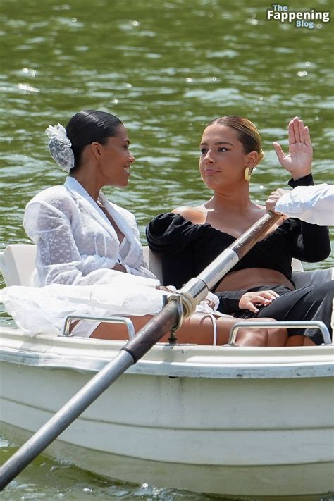 Tina Kunakey Displays Her Tits Legs At The Jacquemus Show In Paris Fappening