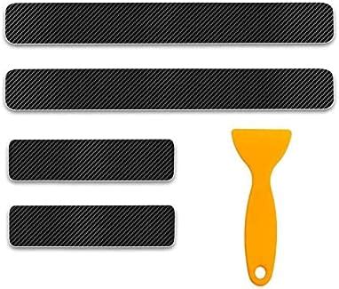 SENYAZON Car Decal Sticker Carbon Fibre Vinyl Reflective Car Door Sill