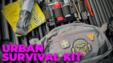 Urban Survival Bag Loadout Edc Tactical Fanny Pack Youtube