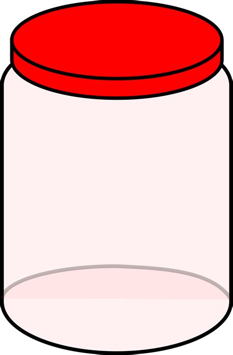 jar empty clear royalty  vector graphic pixabay