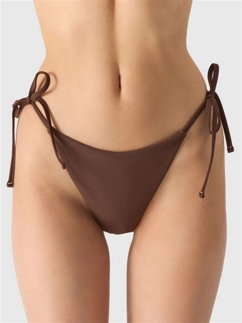 Dół od bikini strój kąpielowy damski 4F 4FWSS24UBKBF042 81S Brązowy 4F Sport Sklep EMPIK