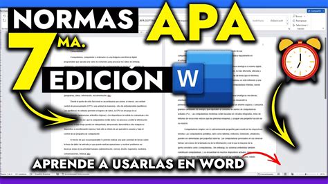 Cómo Usar Las Normas Apa En Word 7ma Edición Normas Apa Ultima