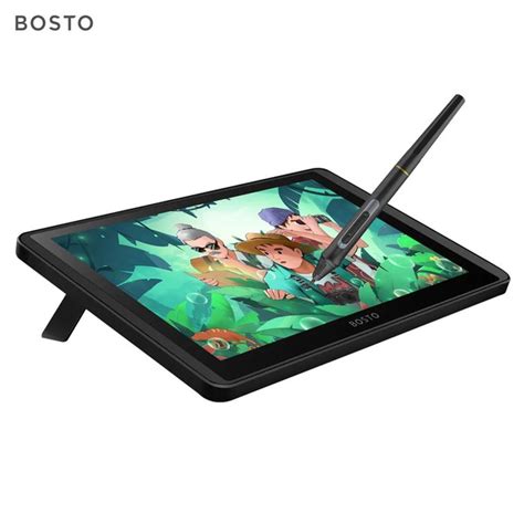 Графический планшет Bosto, A4, Mac OS, Chrome OS, 8192 уровня, черный ...