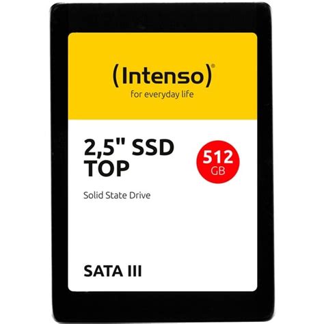 Intenso TOP SSD 512 GB schwarz, SATA 6 Gb/s, 2,5", Bulk
