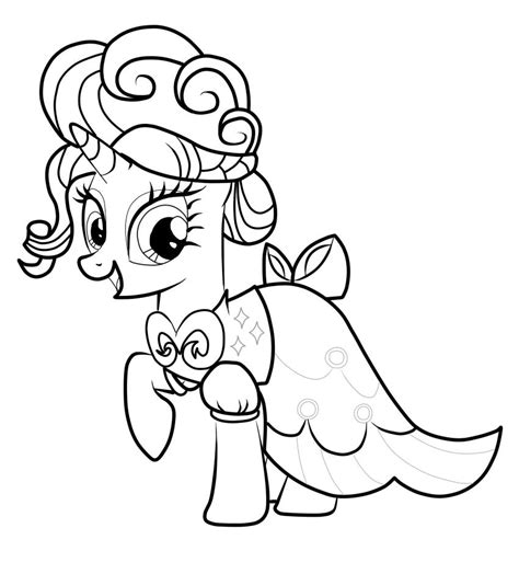 Раскраски малитал пони для девочек бесплатно распечатать и скачать