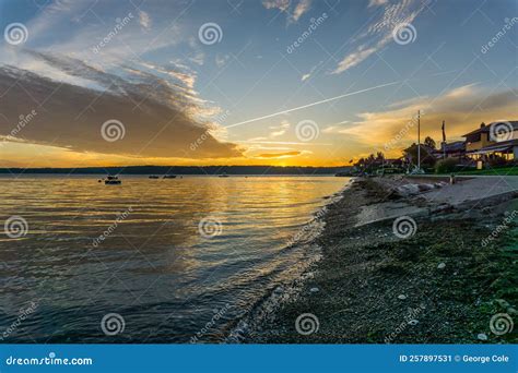 Burien Waterfront Sunset 4 Stock Image Image Of Sound 257897531