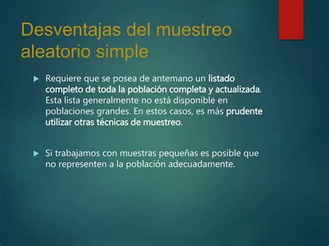 Muestreo Aleatorio Simple Ppt