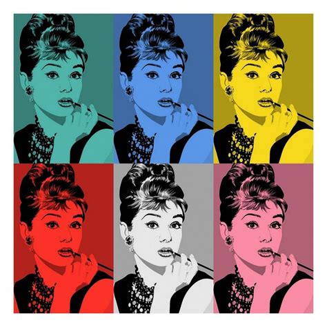 Audrey Hepburn Series By Andy Warhol Warhol Pop Art Effect Andy Warhol