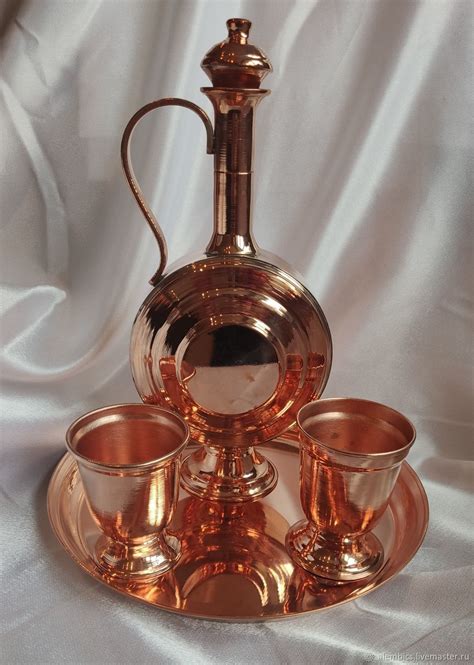 Графин медный в наборе купить в интернет-магазине Ярмарка Мастеров по ...